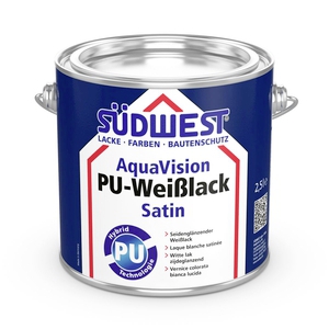 AquaVision PU-Weißlack Satin 2,50 l weiß 9110