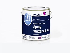 MEGA 153 Quick & Easy Spray Wetterschutz 2,5000 l weiß 9110