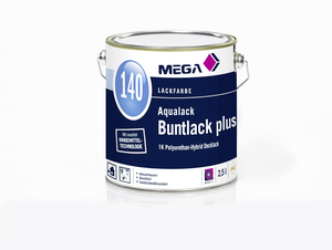 MEGA 140 Aqualack Buntlack Plus SG 1,00 l weiß Basis 3