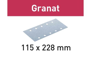 Schleifstreifen STF Granat/GR P100       115,00 mm 228,00 mm 100,00 St    