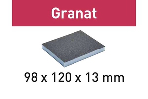 Schleifschwamm Granat P120   120,00 mm 98,00 mm