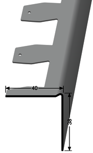 RW38-H38 Reparaturwinkel 40,00 mm 38,00 mm 25,00 lfm