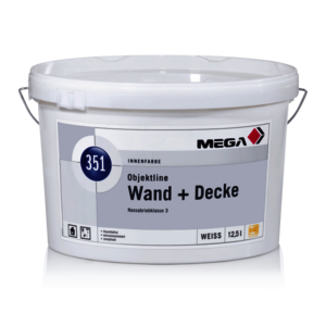 MEGA 351 Objektline Wand + Decke 12,50 l weiß