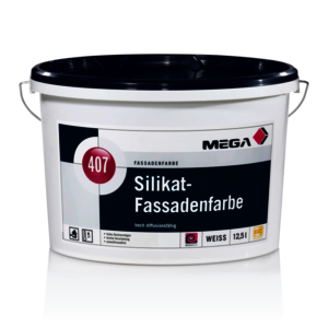 MEGA 407 Silikat Fassadenfarbe 12,50 l weiß
