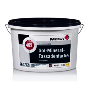 MEGA 409 Sol-Mineral-Fassadenfarbe 12,50 l weiß