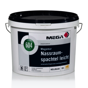 MEGA 604 Megamur Nassraumspachtel leicht 10,00 l hellblau