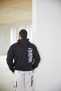 MEGA Sweat-Hoodie schwarz XL