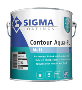 Contour Aqua-PU matt 2,50 l weiß