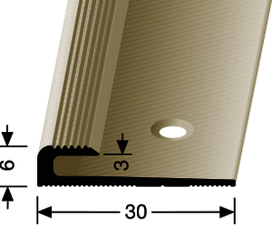 EP804 (3mm) Einfassung Aluminium silber F4 2,50 lfm