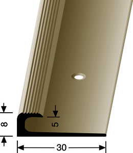 EP806 (5mm) Einfassung Aluminium silber F4 2,50 lfm