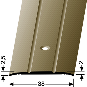 ÜP438-M Übergang Aluminium sand F9 38,00 mm 2,70 lfm