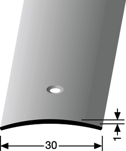 ÜP451-M Übergang Edelstahl edelstahl matt F8G 30,00 mm 1,00 lfm