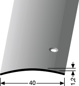 ÜP454-S Übergang Edelstahl edelstahl matt F8G 40,00 mm 2,70 lfm